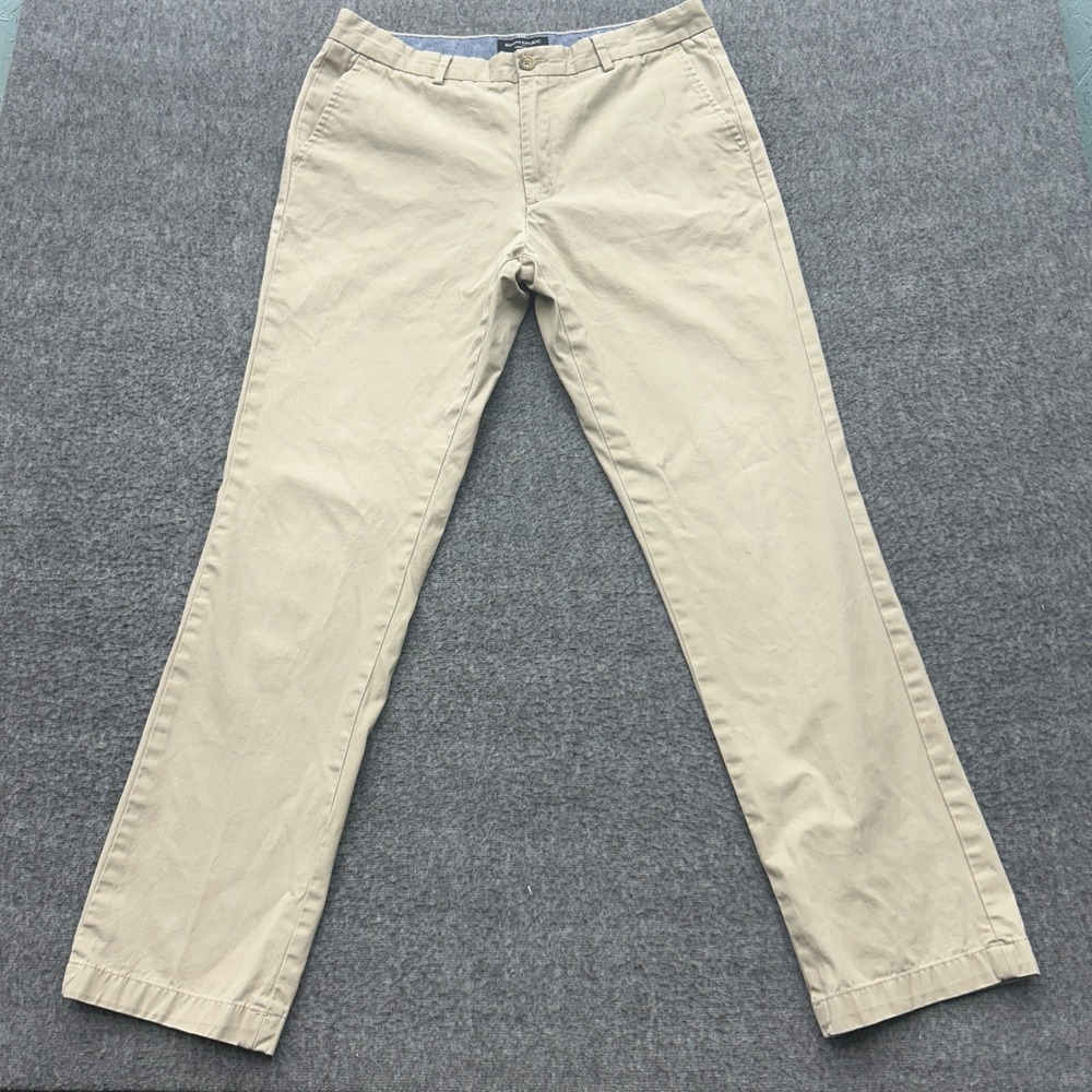 Banana Republic Aiden Chino Mens 34x34 Pants Beige Khaki Slim Casual Preppy Work